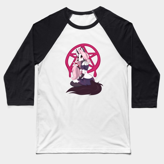 Loona - Helluva Boss Baseball T-Shirt by rentaire